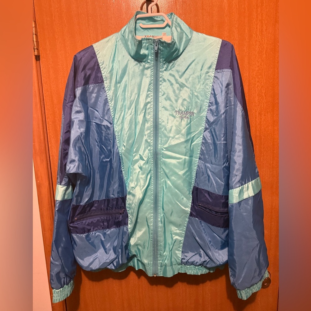Vintage tramper by rene Track Jacket in Blue and Teal with matching pants